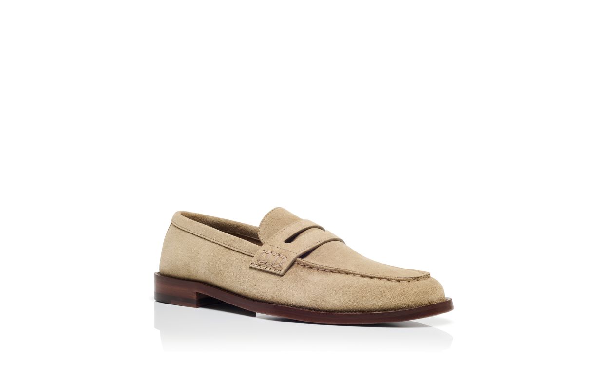 Mocassini Penny in Suede Beige
