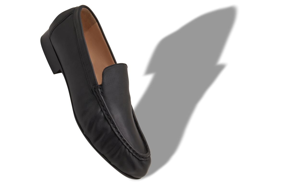 Loafers in pelle di vitello nera