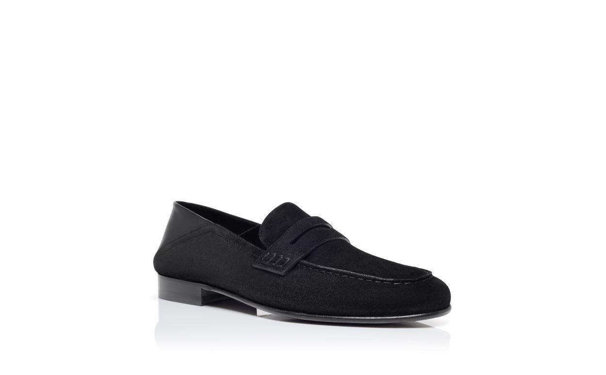 Mocassini in Suede Nero