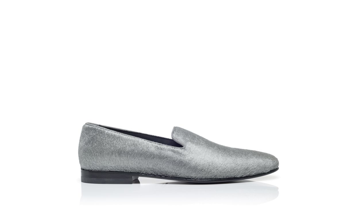 Loafers in Pelle di Vitello Argento