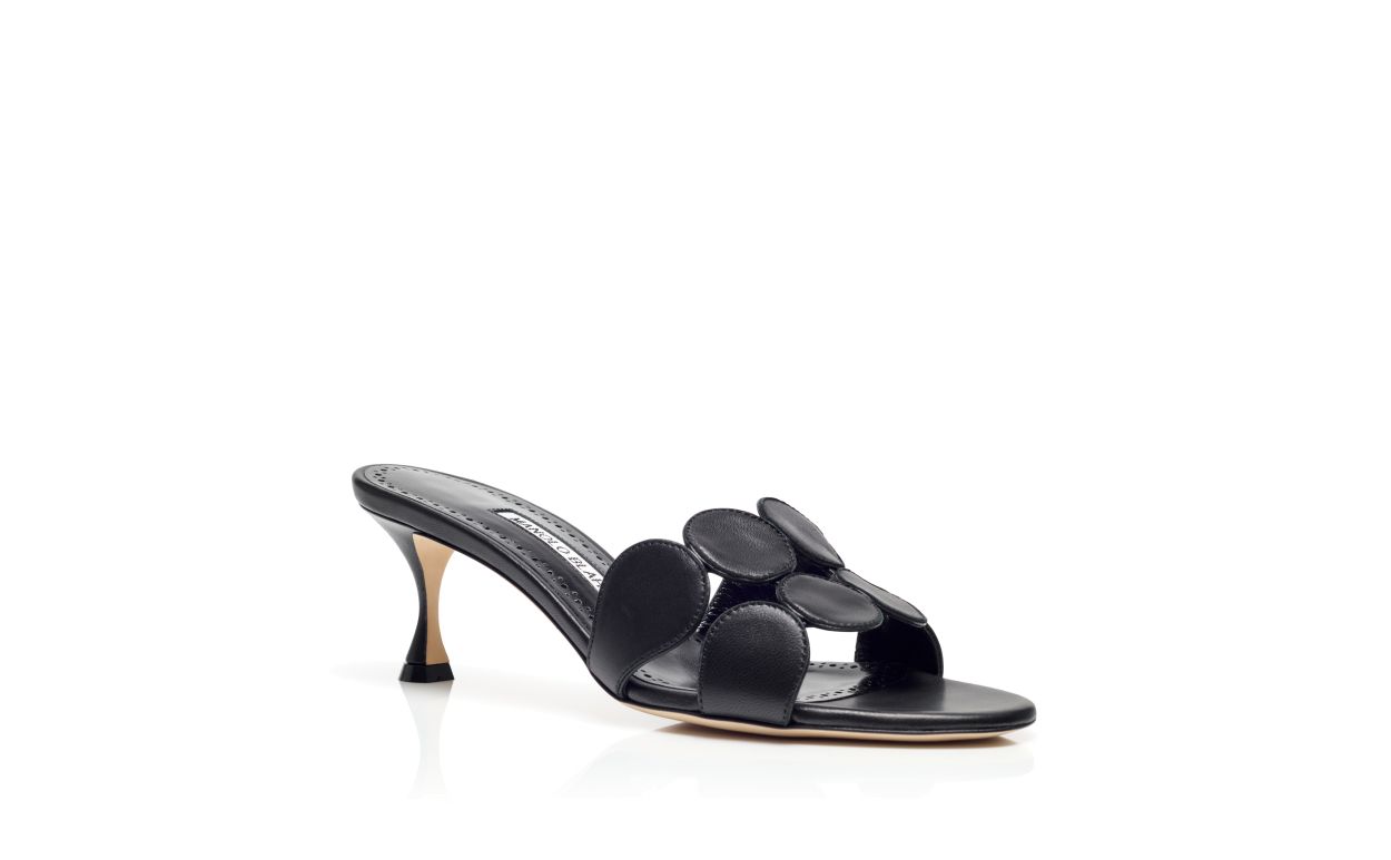 Mules in Pelle Nappa Nero