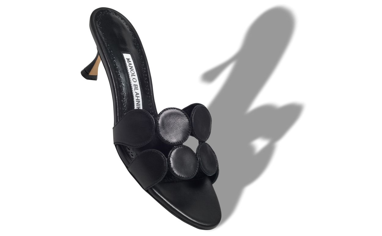 Mules in Pelle Nappa Nero