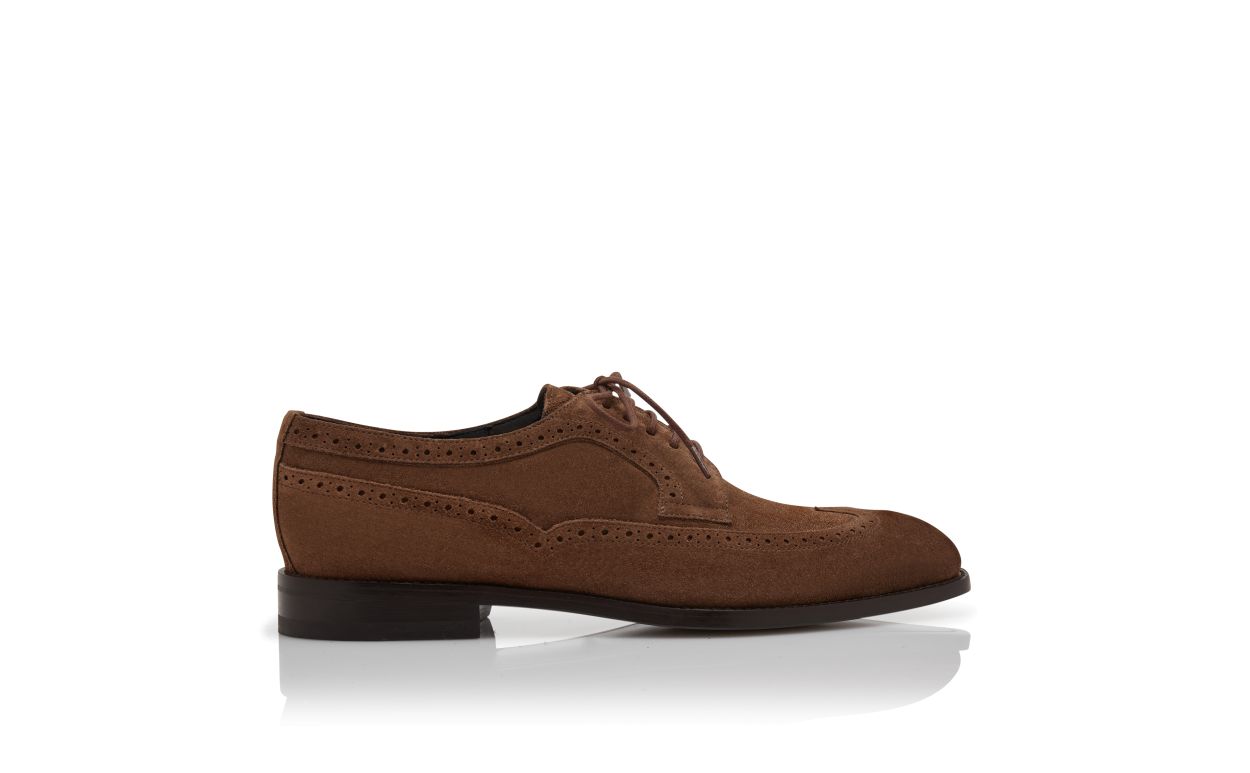 Oxford in Suede Marrone con Lacci