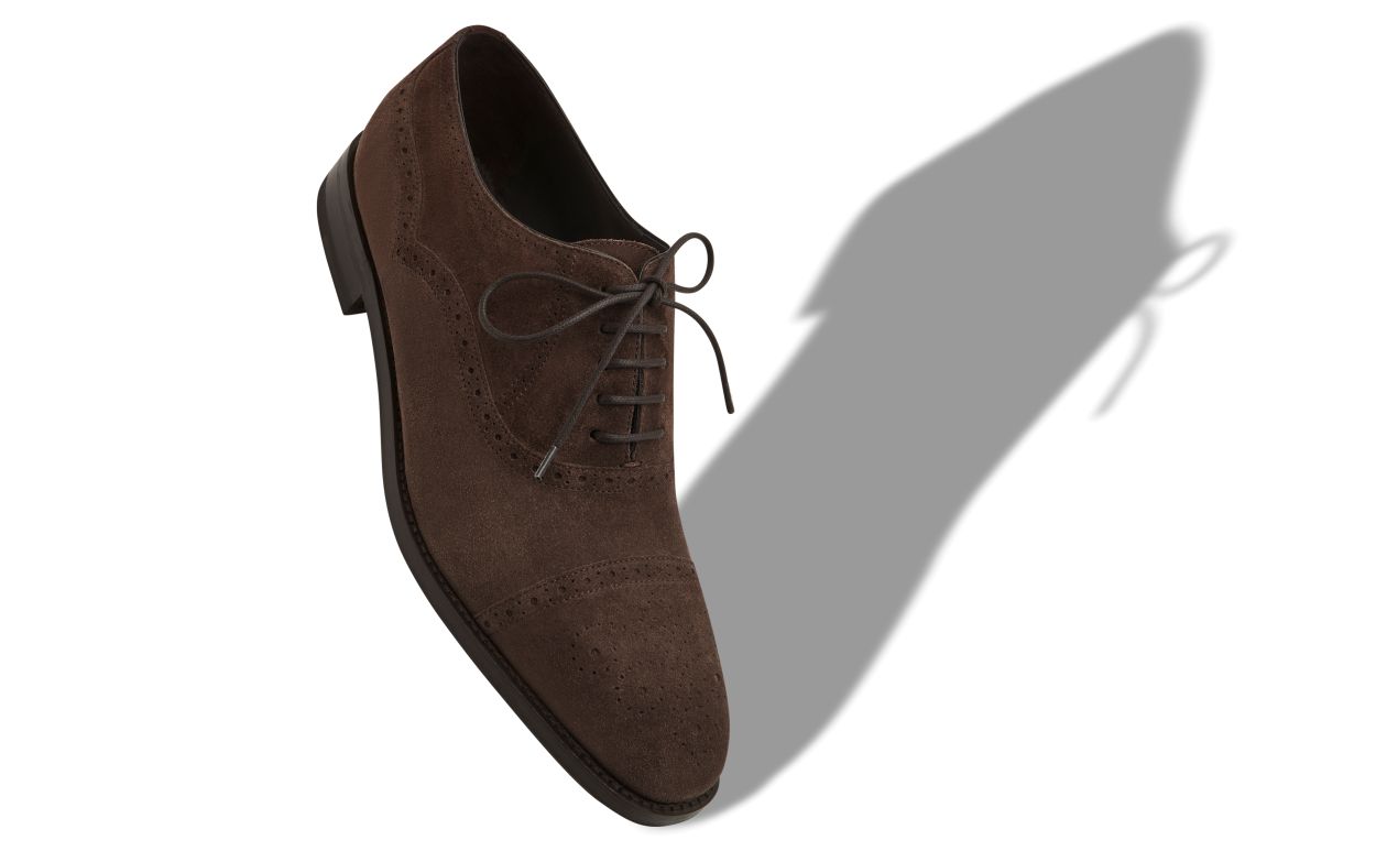 Oxford in Sueda Marrone Scuro