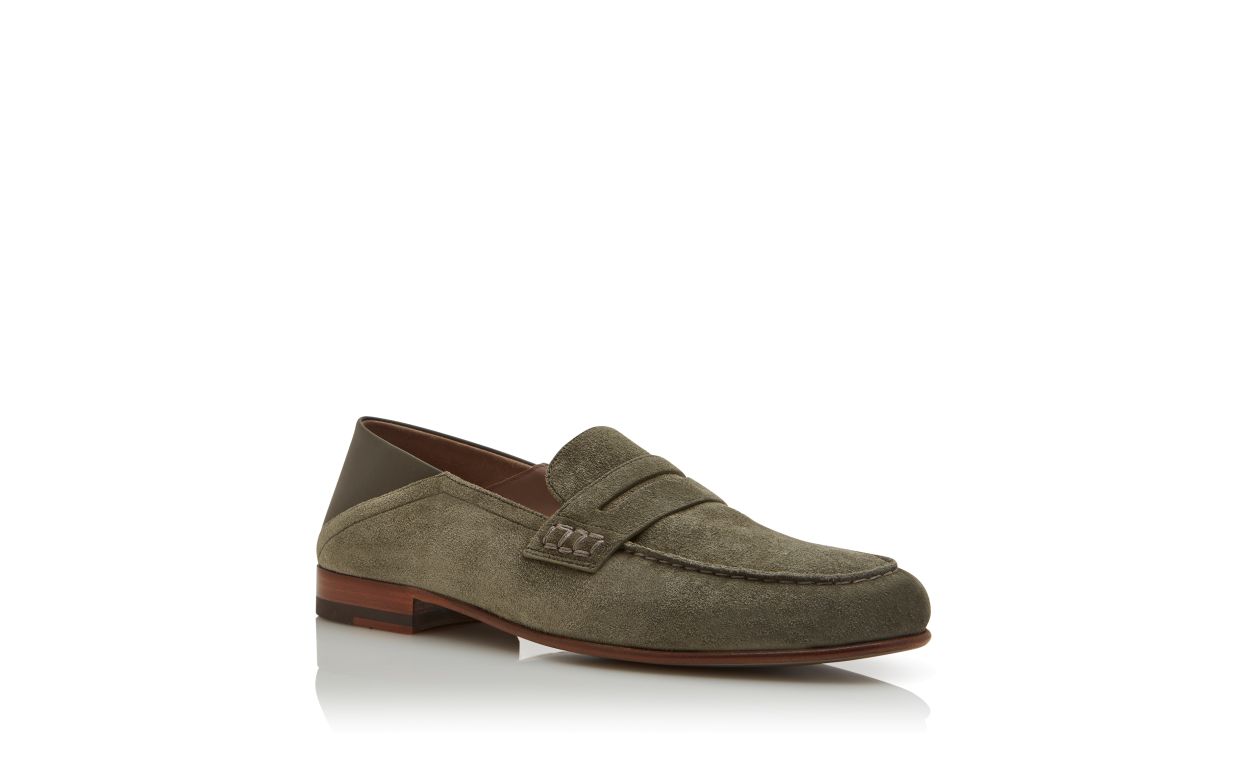 Loafer Penny in Suede Khaki