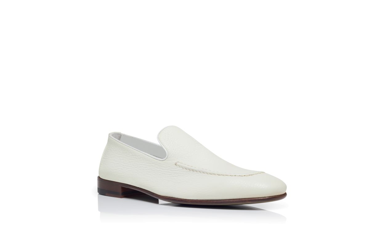 Loafers in pelle di vitello bianca