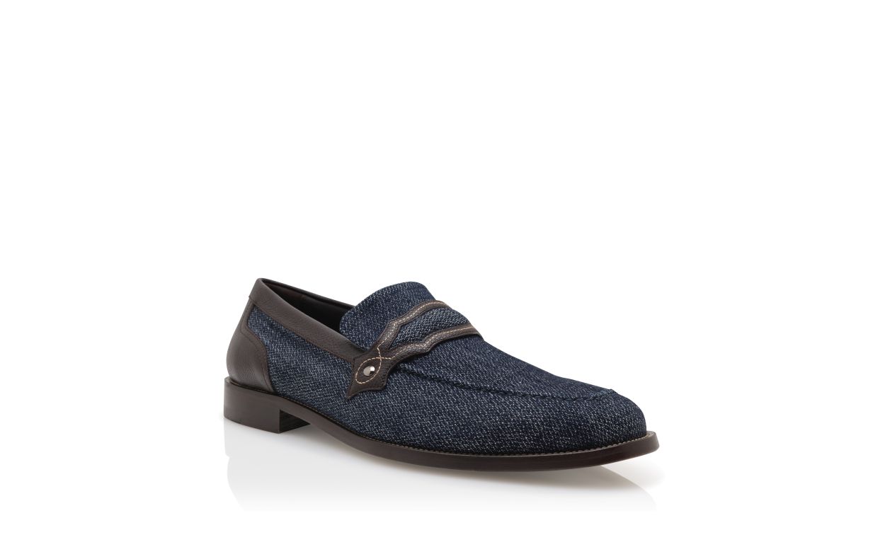 Loafers in Denim Blu