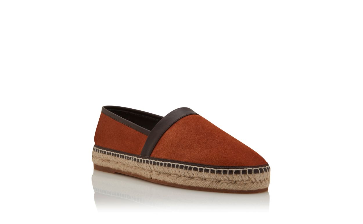 Espadrilles in pelle di vitello arancione