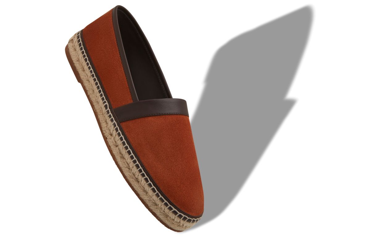 Espadrilles in pelle di vitello arancione