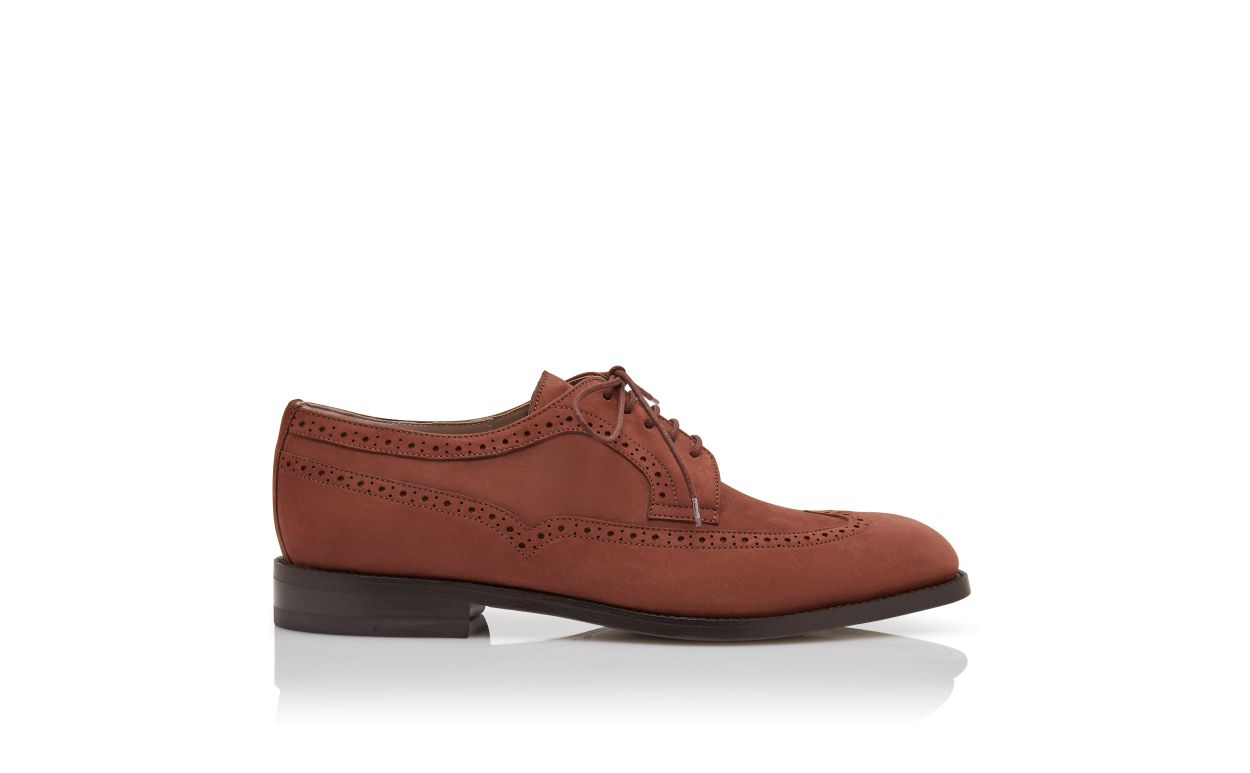 Oxford in Suede Marrone con Allacciatura