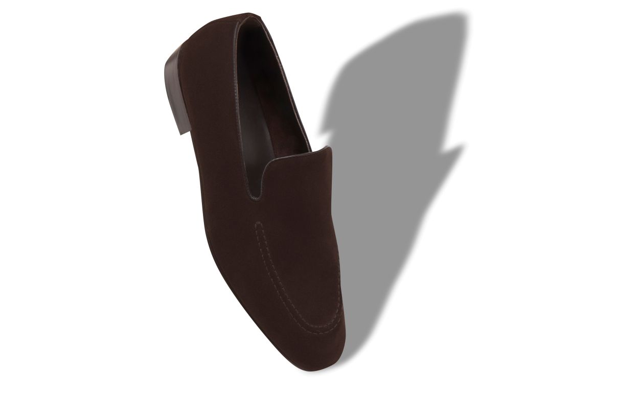 Loafers in Pelle Scura Marrone