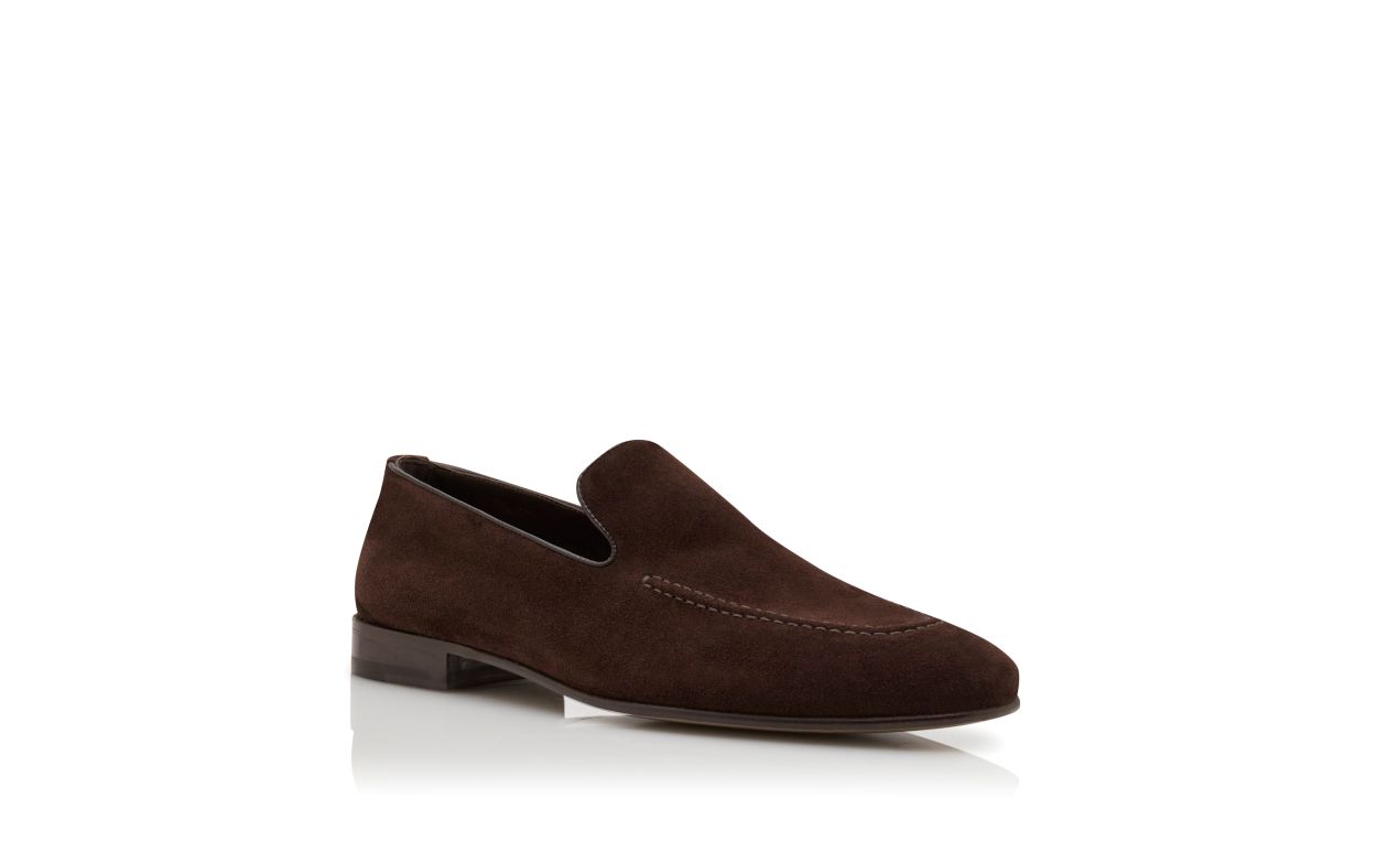 Loafers in Pelle Scura Marrone