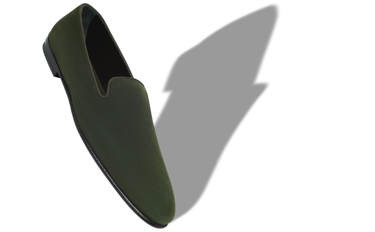 Loafers in Suede Verde