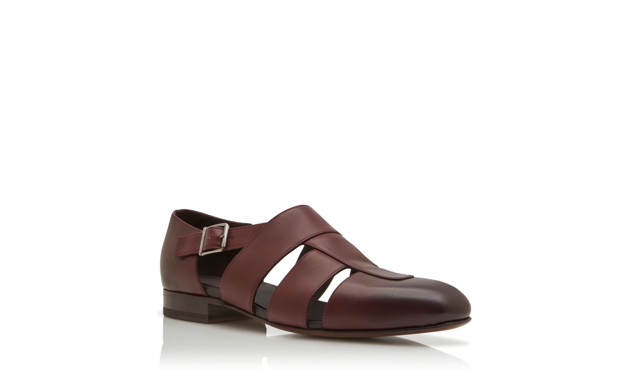 Sandali in pelle di vitello rossa