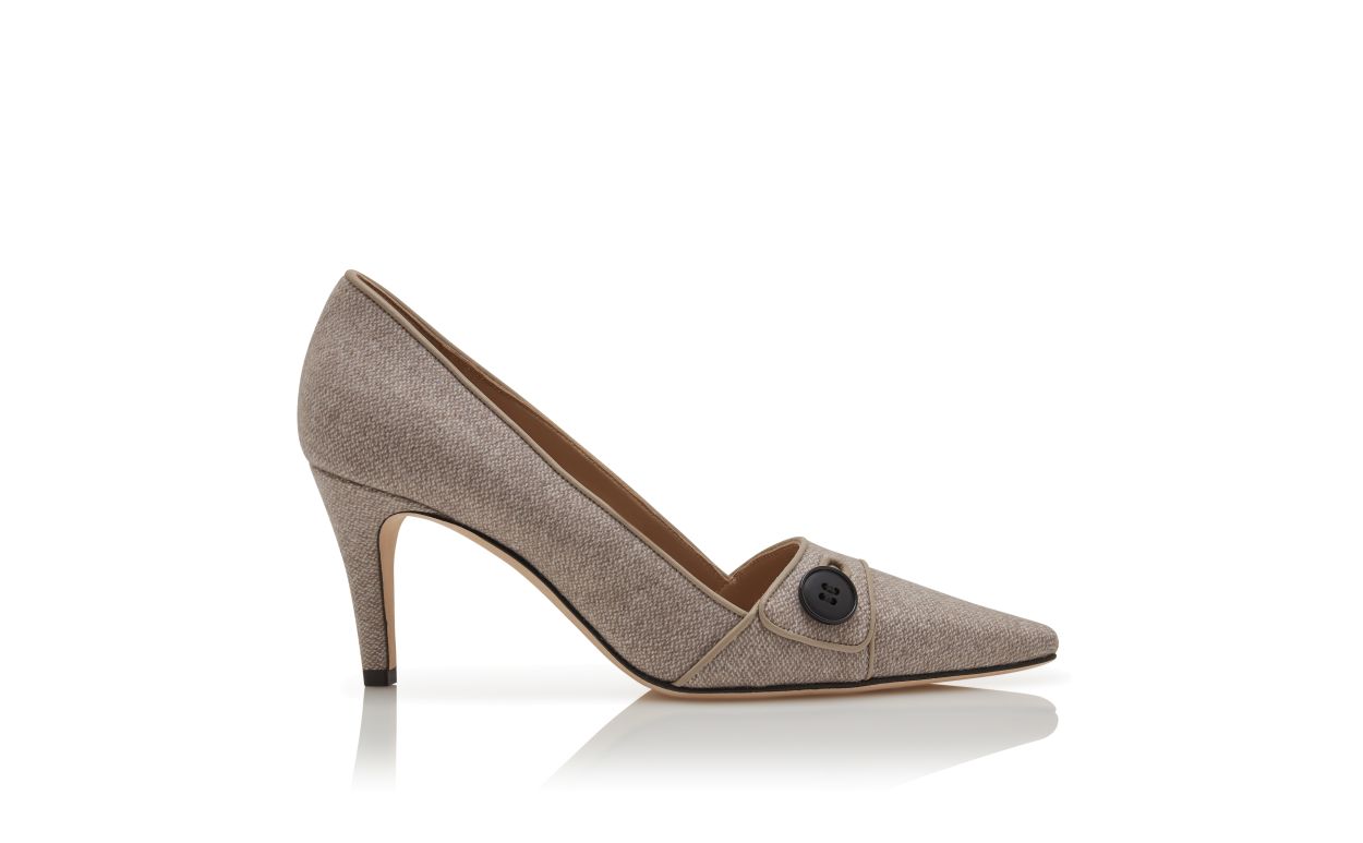 Pumps in Lana Marrone e Grigio