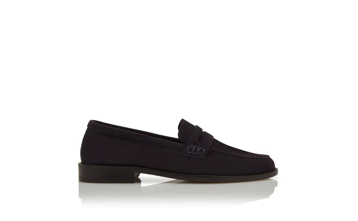 Loafer in Suede Blu Navy