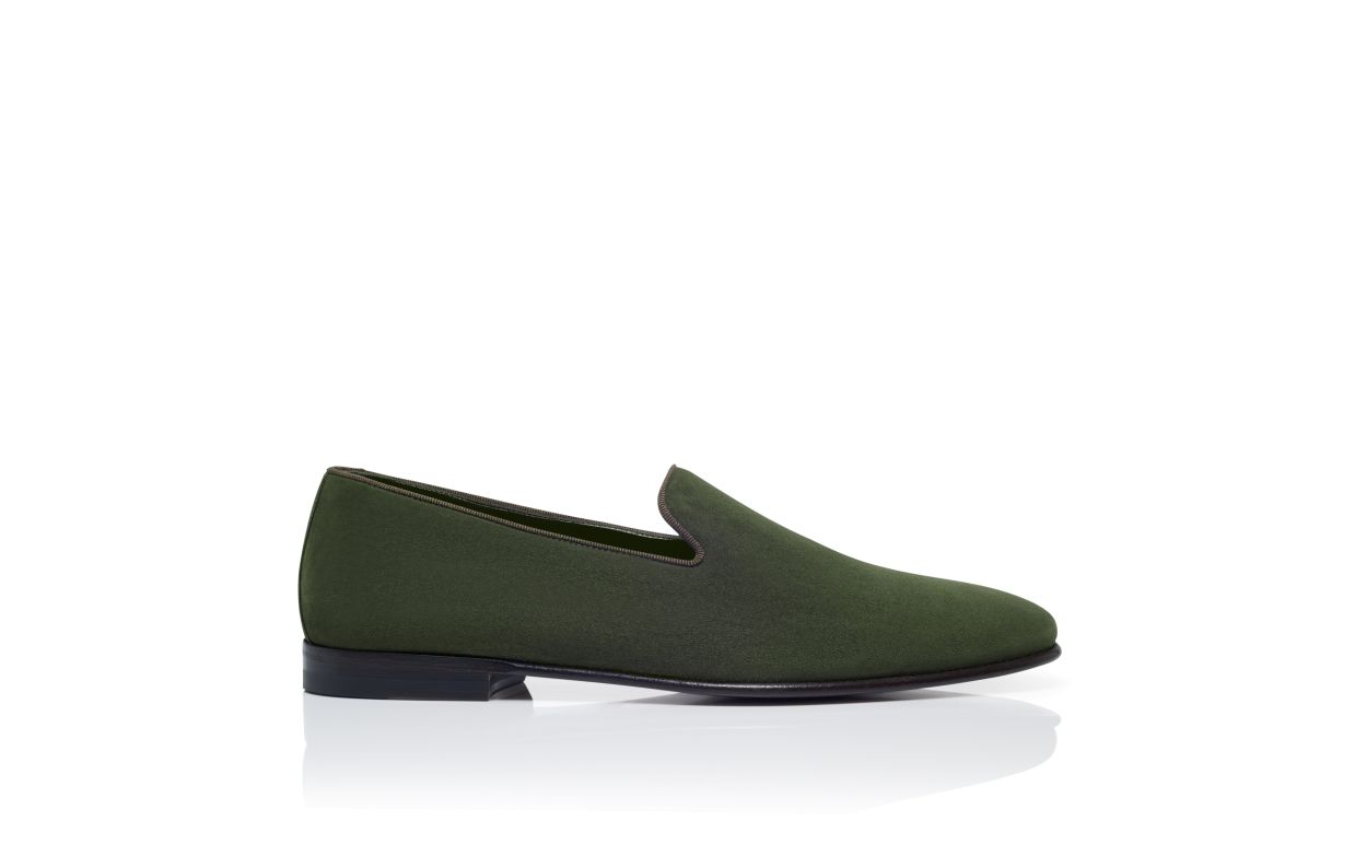 Loafers in Suede Verde