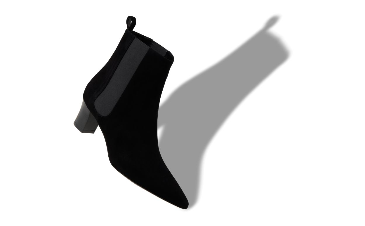 Stivali alla caviglia in suede nero