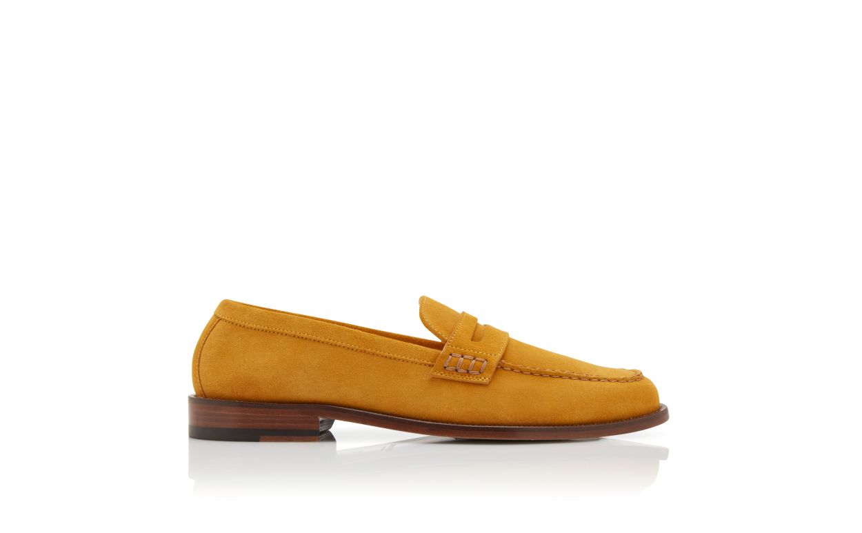 Mocassini Penny in Suede Giallo