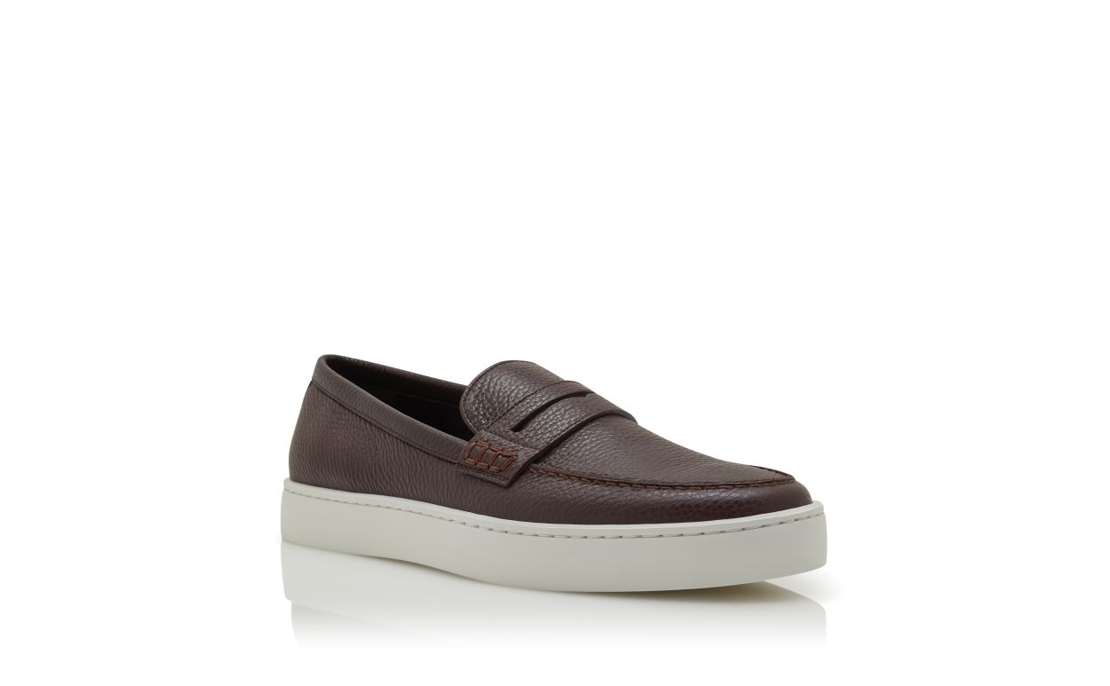 Loafers in pelle di vitello marrone scuro