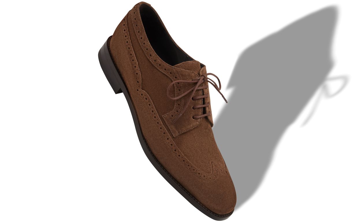 Oxford in Suede Marrone con Lacci