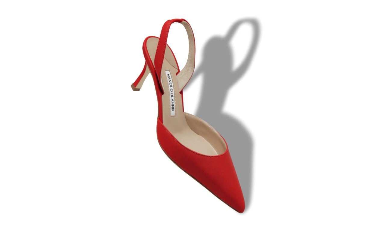 Pumps slingback in pelle nappa rossa
