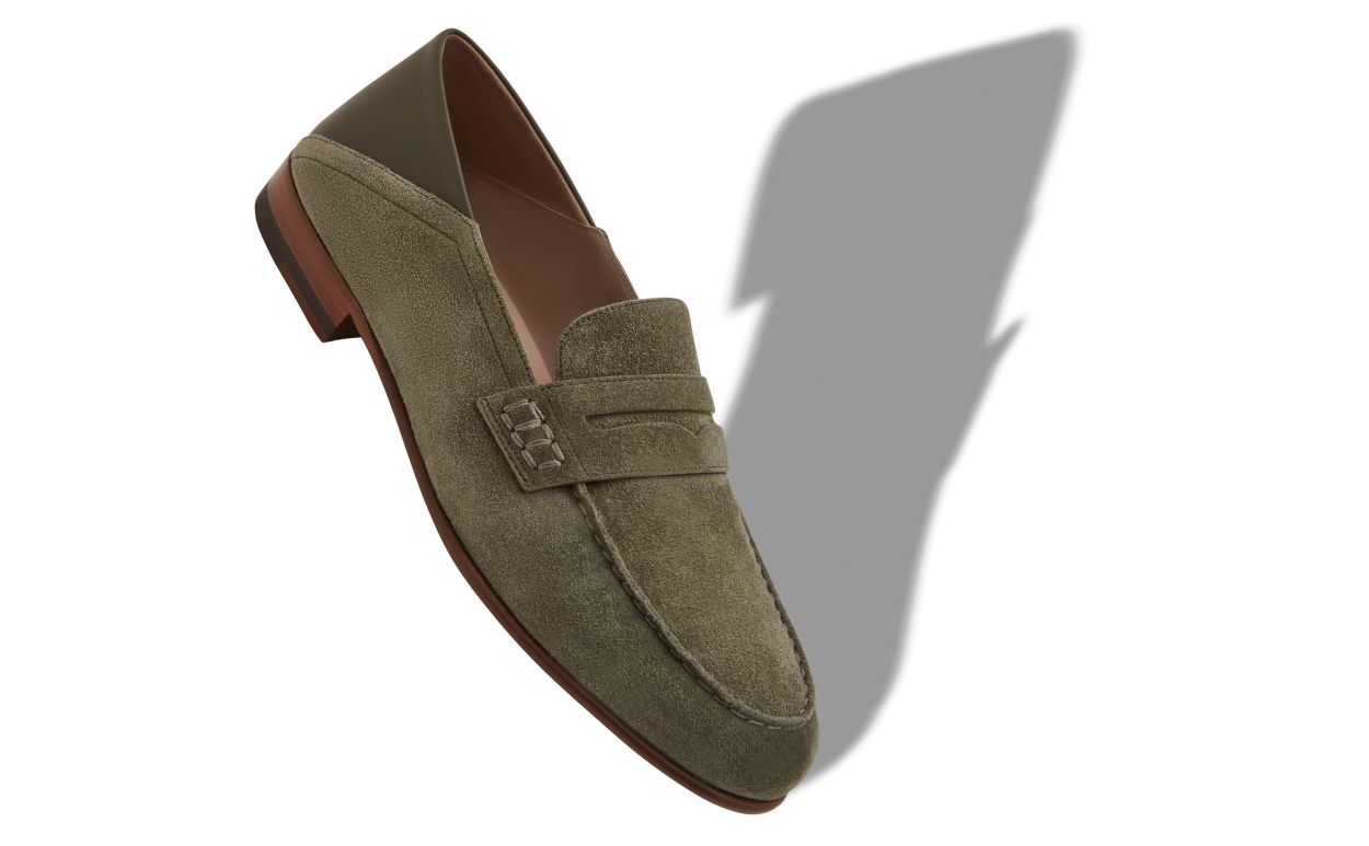 Loafer Penny in Suede Khaki