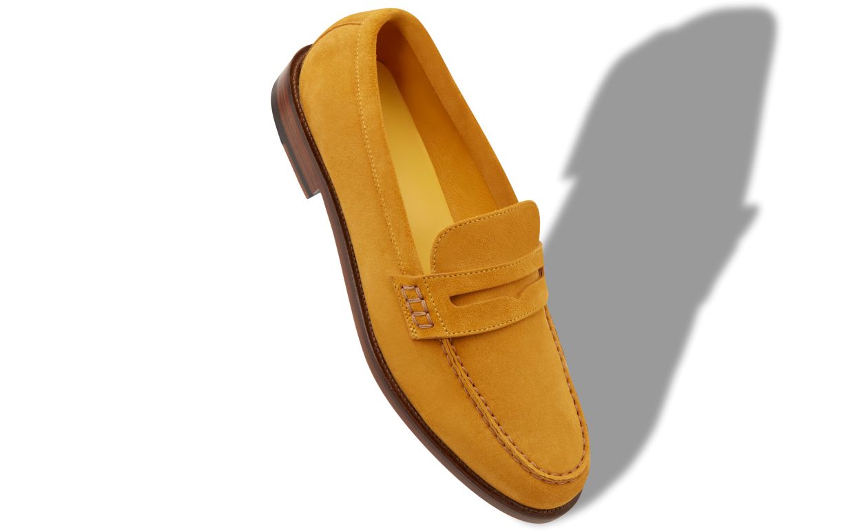 Mocassini Penny in Suede Giallo