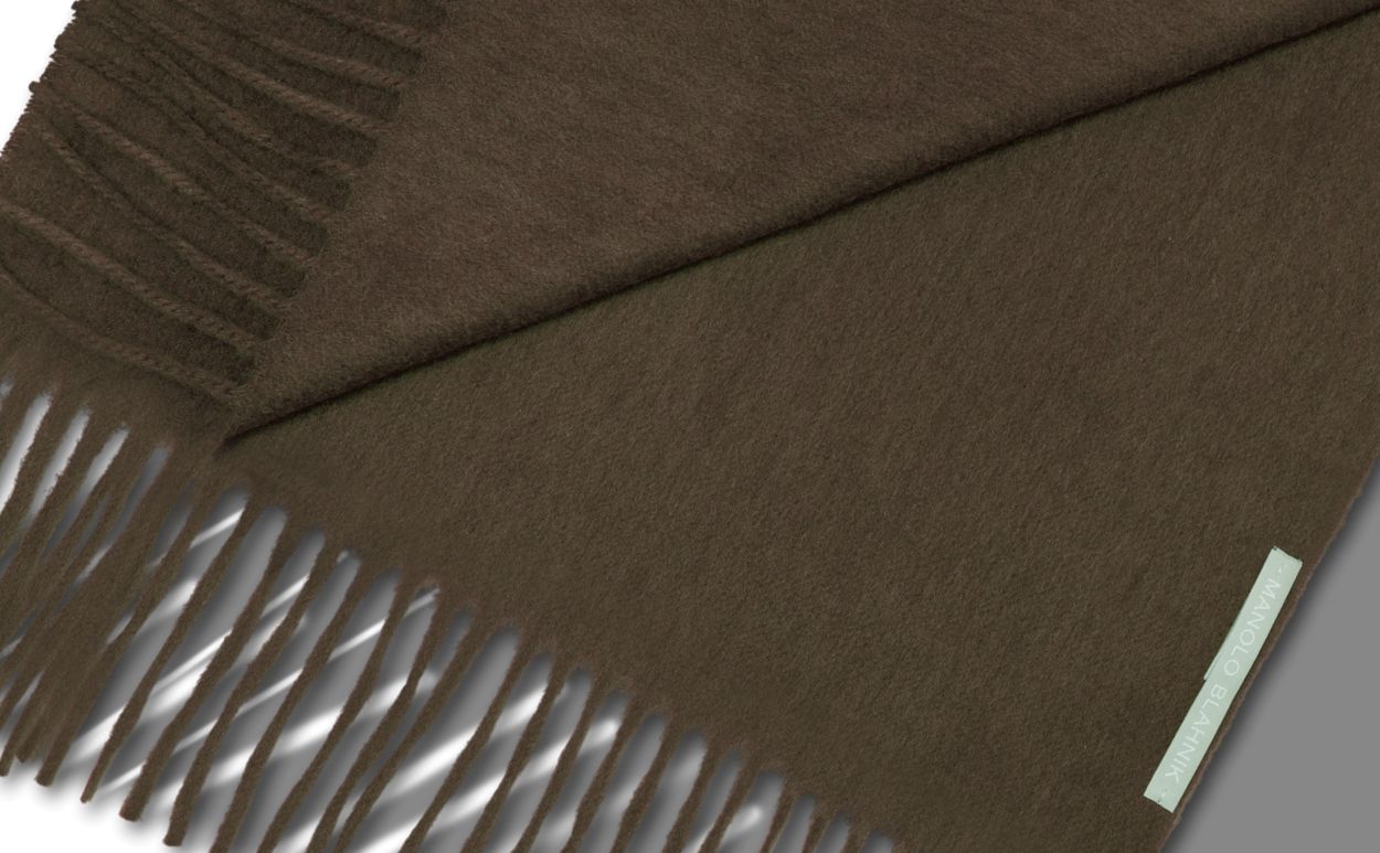 Sciarpa in cashmere marrone