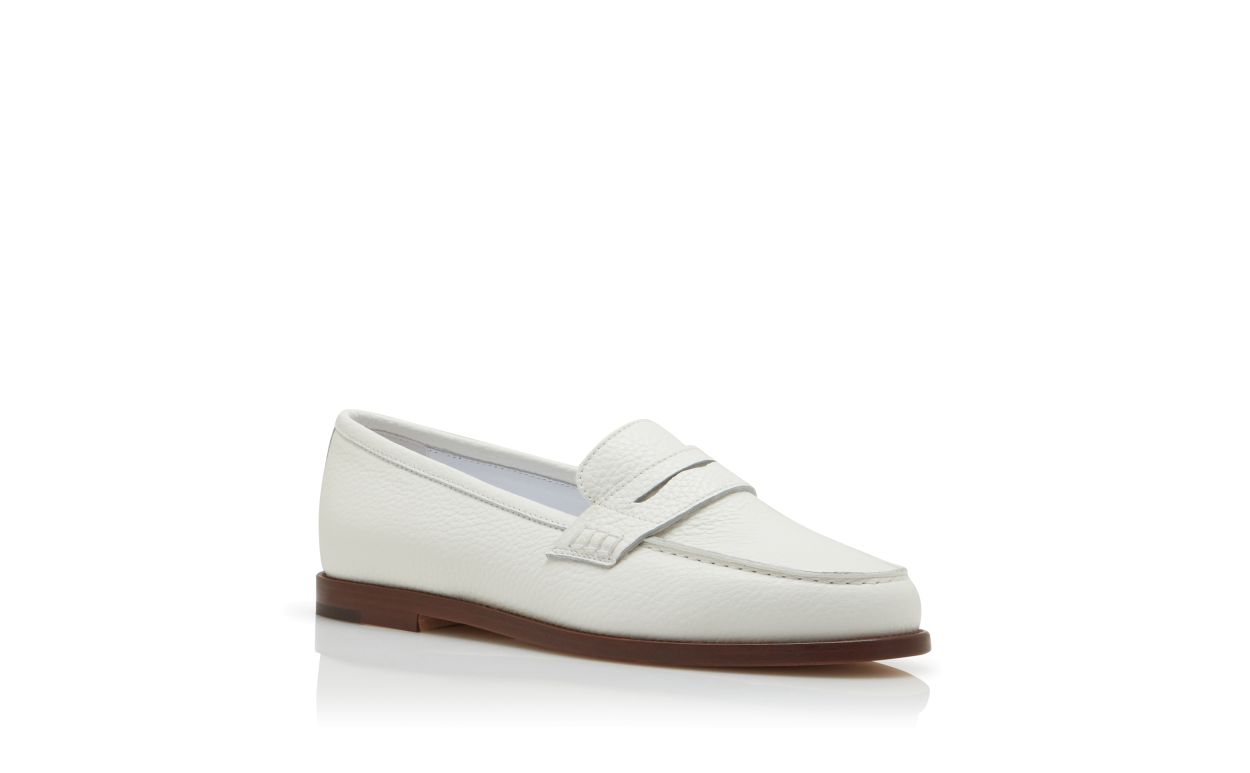 Penny Loafers in Pelle di Vitello Bianca