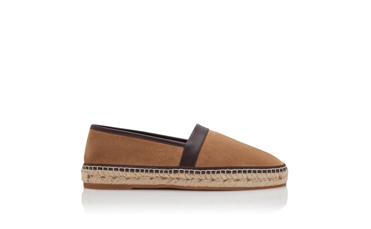 Espadrilles in Suede di Vitello Marrone