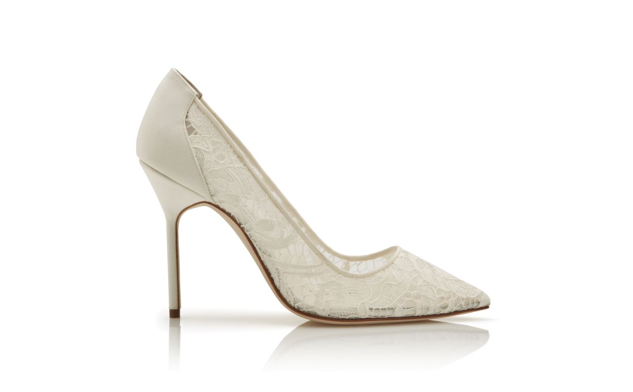 Pumps Punta in Pizzo Bianco