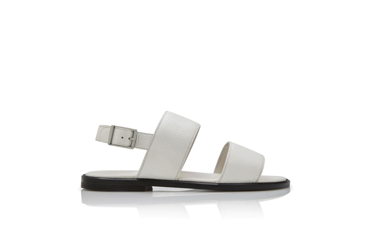 Sandali in pelle di vitello bianca