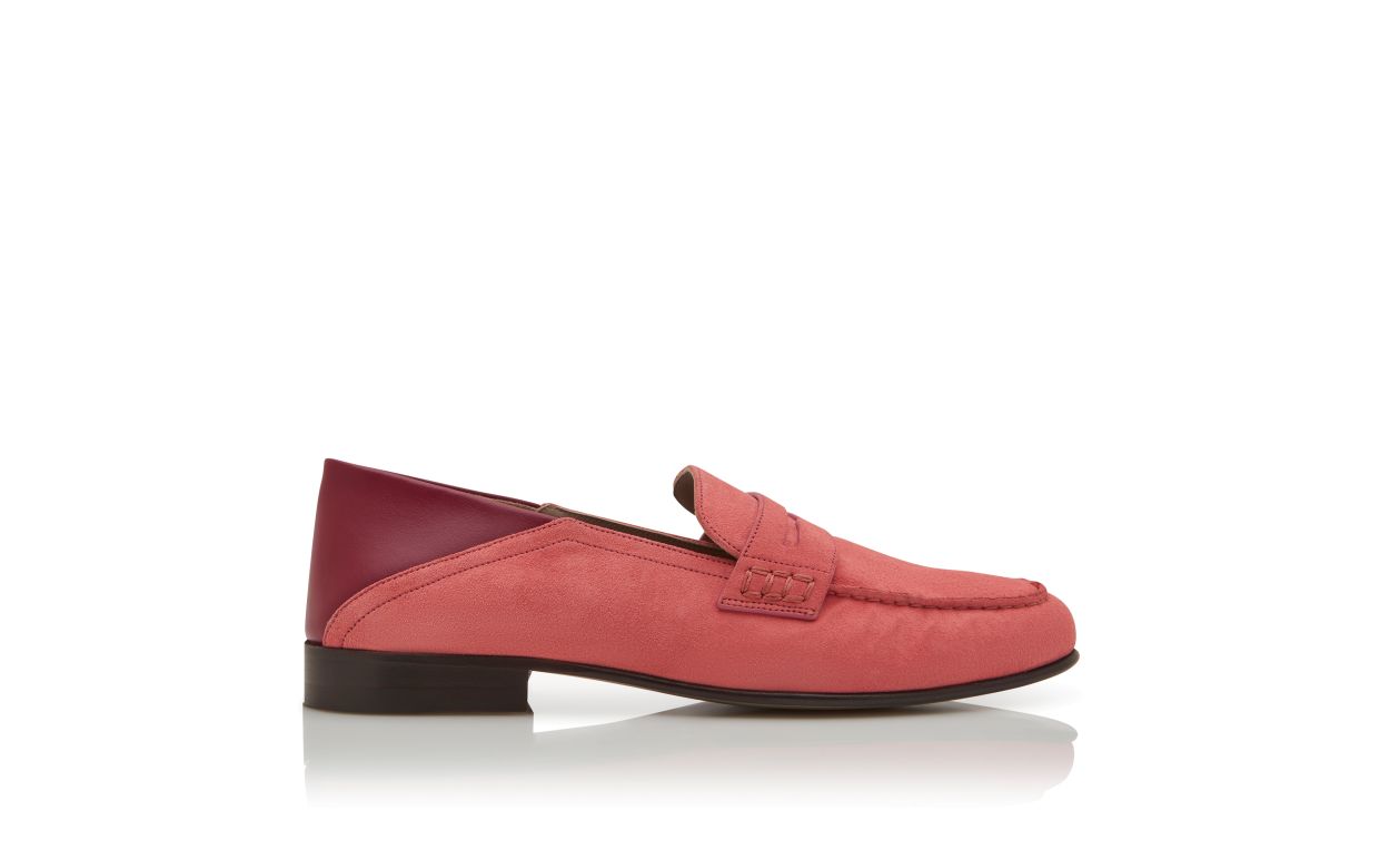 Penny Loafers in Suede Rosa
