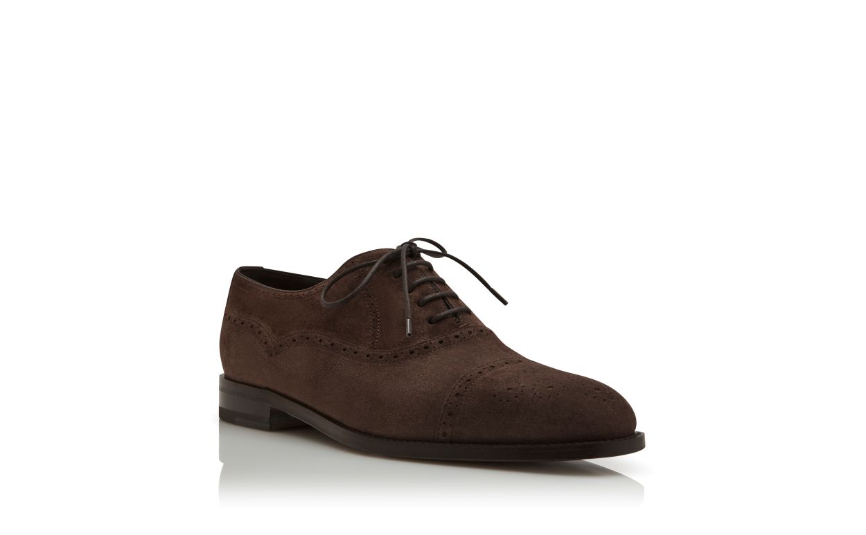 Oxford in Sueda Marrone Scuro